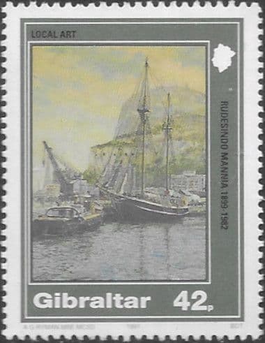 Gibraltar 1991 Local Paintings SG 663 Fine Mint