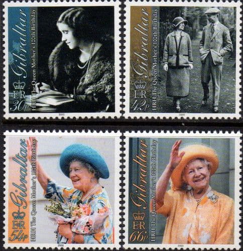 Gibraltar 2000 Queen Elizabeth the Queen Mother's 100th Birthday Set Fine Mint