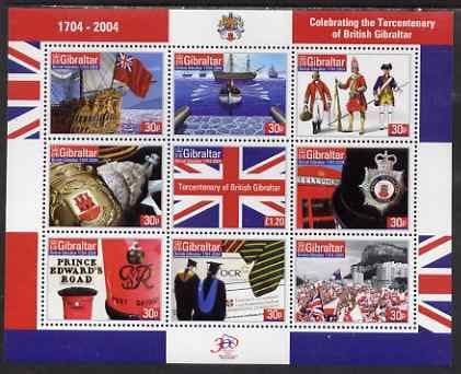 Gibraltar 2004 Anniversary of British Gibraltar Miniature Sheet Fine Mint