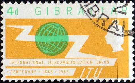Gibraltar International Telecommunication Union SG 180 Fine Used