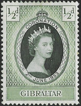 Gibraltar Queen Elizabeth II 1953 Coronation Fine Mint