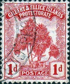 Gilbert and Ellice Islands 1911 Tree Pandanus Pine SG 9 Fine Used