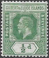Gilbert and Ellice Islands 1912 King George V SG 12 Fine Mint