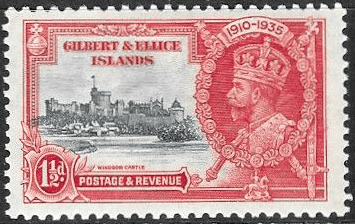 Gilbert and Ellice Islands 1935 King George V Silver Jubilee SG 37 Fine Mint