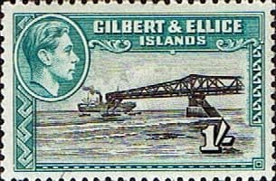 Gilbert and Ellice Islands 1939 SG 51a Cantilever Jetty Fine Mint