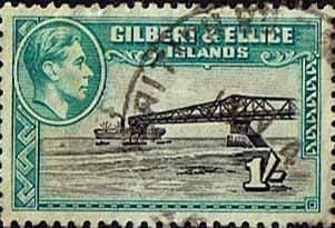 Gilbert and Ellice Islands 1939 SG 51a Cantilever Jetty Fine Used