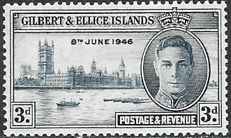 Gilbert and Ellice Islands 1946 King George VI Victory SG 56 Fine Mint