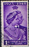 Gilbert and Ellice Islands 1948 King George VI Royal Silver Wedding SG 57 Fine Used