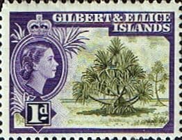 Gilbert and Ellice Islands 1956 SG 65 Pandanus Pine Fine Mint