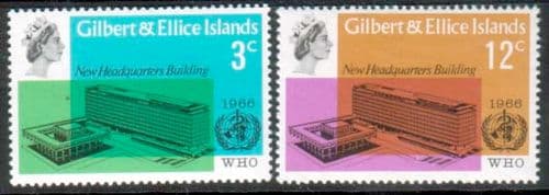 Gilbert and Ellice Islands 1966 World Health Organisation Set Fine Mint