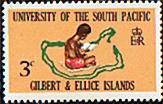 Gilbert and Ellice Islands 1969 South Pacific University SG 154 Fine Mint