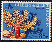 Gilbert and Ellice Islands 1972 Coral SG 202 Fine Mint