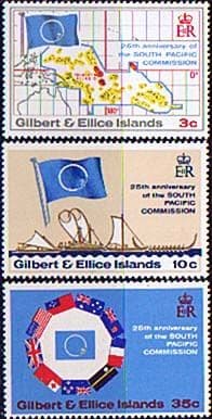 Gilbert and Ellice Islands 1972 South Pacific Commission Set Fine Mint
