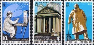 Gilbert and Ellice Islands 1974 Churchill Centenary Set Fine Mint