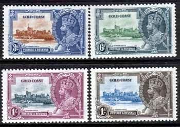 Gold Coast 1935 King George V Silver Jubilee Set Fine Mint