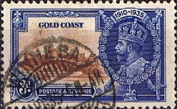 Gold Coast 1935 King George V Silver Jubilee SG 114 Fine Used