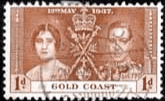 Gold Coast 1937 King George VI Coronation SG 117 Fine Used