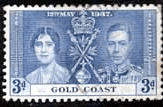 Gold Coast 1937 King George VI Coronation SG 119 Fine Used