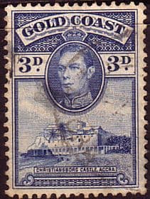 Gold Coast 1938 SG 124 Christianborg Castle Fine Used