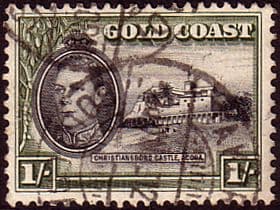 Gold Coast 1938 SG 128 Christianborg Castle Fine Used