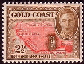 Gold Coast 1948 SG 139 Map Fine Mint