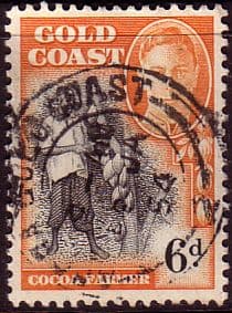Gold Coast 1948 SG 142 Cocoa Farmer Fine Used