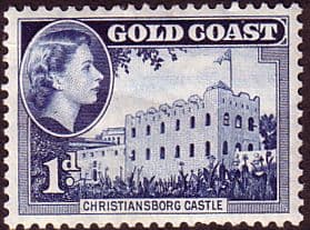 Gold Coast 1952 SG 154 Queen Elizabeth Christianborge Castle Fine Mint