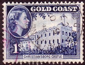 Gold Coast 1952 SG 154 Queen Elizabeth Christianborge Castle Fine Used