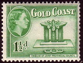 Gold Coast 1952 SG 155 Queen Elizabeth Council Emblem Fine Mint