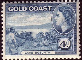 Gold Coast 1952 SG 159 Queen Elizabeth Lake Bosumtwi Fine Mint
