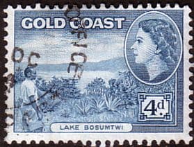 Gold Coast 1952 SG 159 Queen Elizabeth Lake Bosumtwi Fine Used