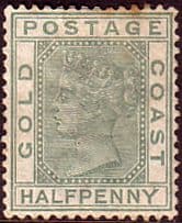 Gold Coast Ghana 1884 SG 11 Queen Victoria Fine Mint