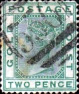 Gold Coast Ghana 1884 SG 13 Queen Victoria Fine Used