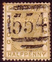 Gold Coast Ghana 1884 SG 9 Queen Victoria Fine Used