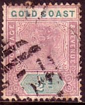 Gold Coast Ghana 1898 SG 26 Queen Victoria Fine Used