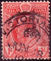 Gold Coast Ghana 1907 SG 70 Edward VII Fine Used