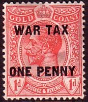 Gold Coast Ghana 1918 War Tax SG 85 King George V Fine Mint