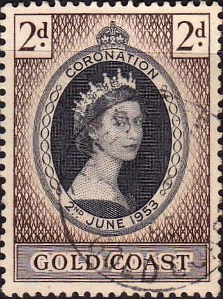 Gold Coast Queen Elizabeth II 1953 Coronation Fine Used
