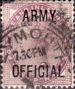 Great Britain 1896 Queen Victoria Army Offical Overprint SG O43 Fine Used