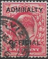 Great Britain 1903 King Edward VII Admiralty Overprint SG O102 Fine Used