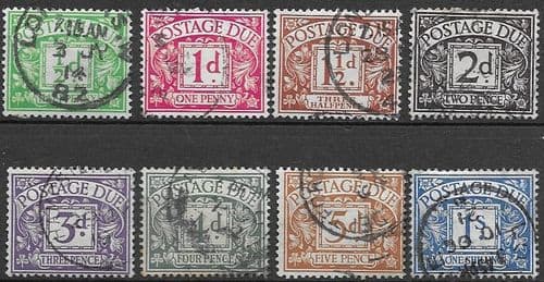 Great Britain 1914 Post Due Set Fine Used