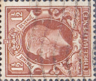 Great Britain 1934 King George V Head SG 441d Fine Used