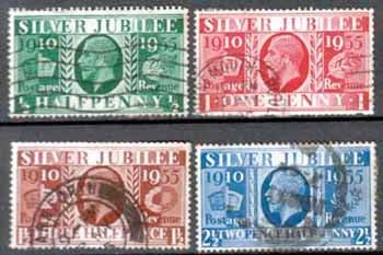 Great Britain 1935 King George V Silver Jubilee Set Fine Used