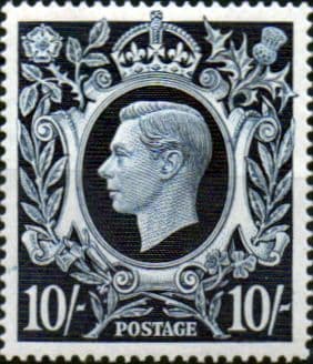 Great Britain 1939 King George VI Head High Values SG 478 Fine Mint