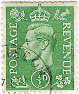 Great Britain 1941 King George VI Head SG 485 Fine Used