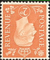 Great Britain 1941 King George VI Head SG 488wi Fine Mint