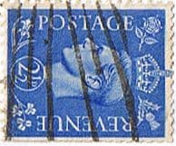 Great Britain 1941 King George VI Head SG 489a Sideways Watermark Fine Used