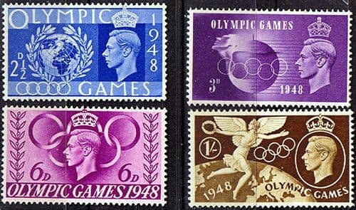 Great Britain 1948 Olympic Games Set Fine Mint