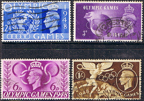 Great Britain 1948 Olympic Games Set Fine Used