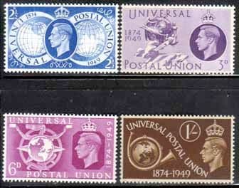 Great Britain 1949 Universal Postal Union Set Fine Mint